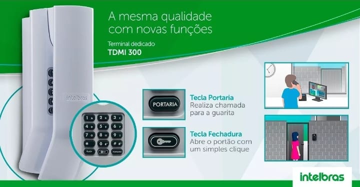 Interfone Dedicado Intelbras Tdmi 300 Apartamento Condomínio