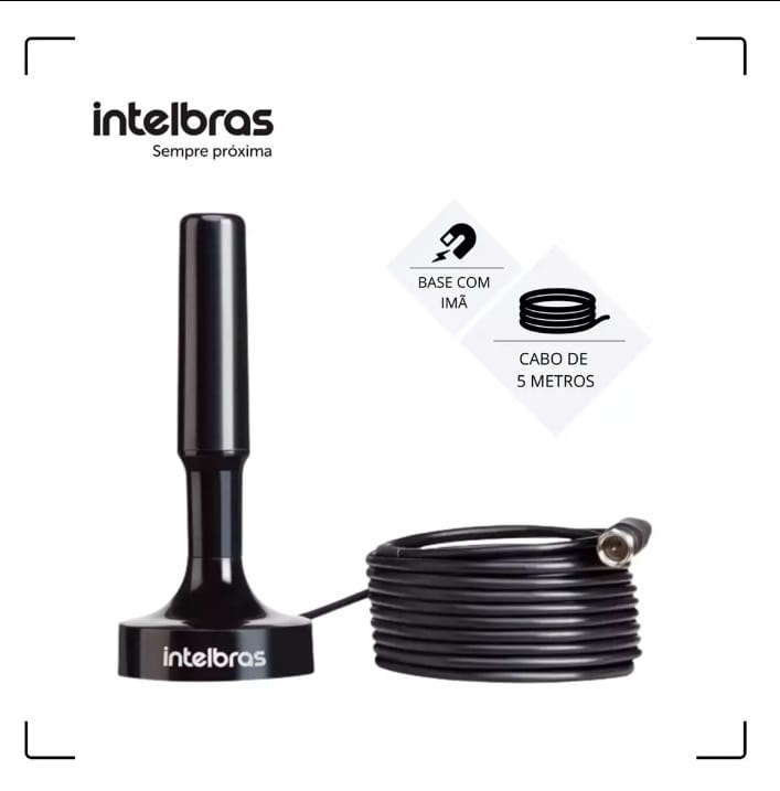 Antena Interna Digital Para Tv Intelbras Ai 2031 Uhf Hdtv 4k