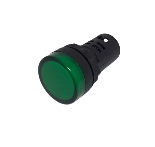 Sinaleiro Led 22mm 220v  Verde