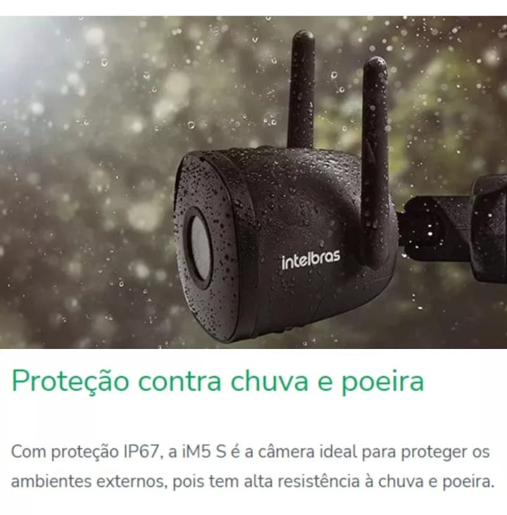 Câmera De Vídeo Externa Intelbras Im5s C Full Hd Wi-fi Preta Cor Preto