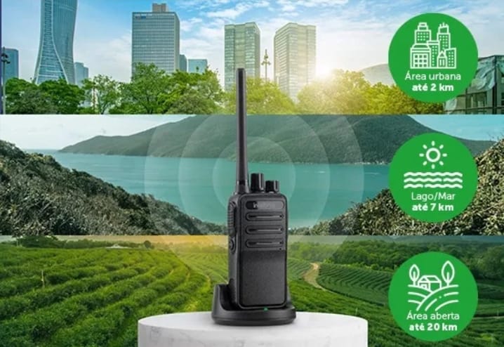 Radio Walkie Talkie Intelbras Rc3002 C/ 2 Und Longo Alcance