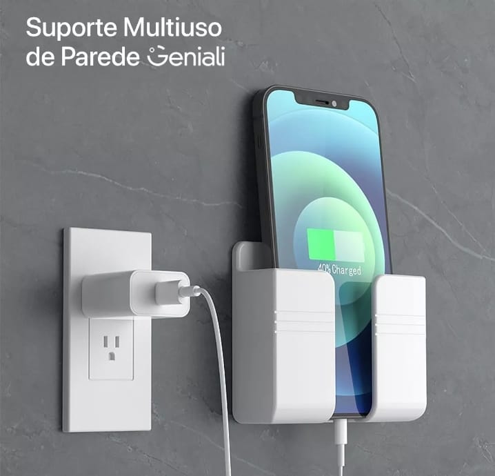 Suporte De Celular Parede Para Carregar Multiuso